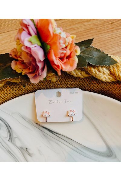 Yeşim Aksesuar Girls' Earrings with Non-Hole Compression Clips