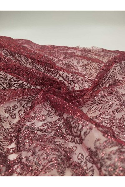 Bursa Kumaş Sim İşlemeli Abiyelik Tül Kumaş