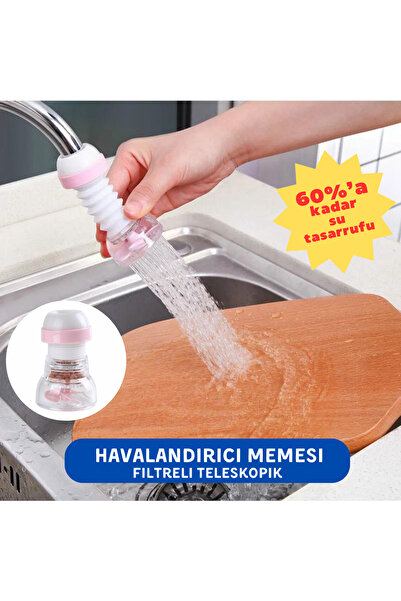 Luckshery Kitchen Filtreli ve difüzörlü musluk için teleskopik havalandırıcı ...