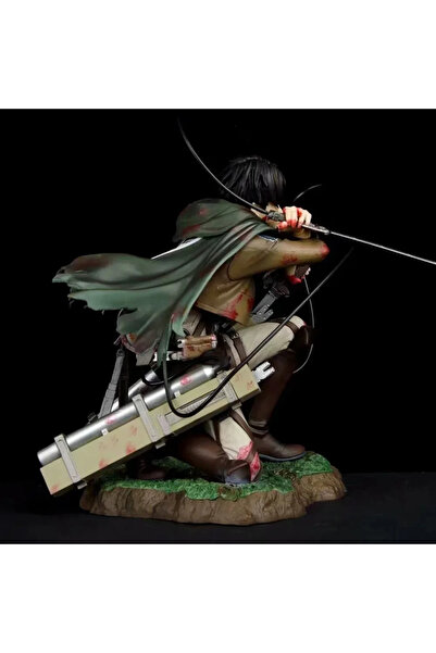 TEEMOOD PIRATE PARROT ATtACK ON Titan aksiyon figürü oyuncak kaptan Levi Ackerman savaş hasar şekil Brinquedos 18CM