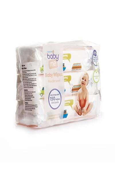 Baby&Me Baby Me Pudralı Günlük Temizleme Mendili 3x50