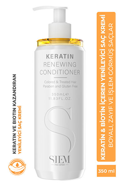 SİEM Keratin Renewing Conditioner Yenileyici Saç Kremi Boyalı ve Yıpranmış Sa...
