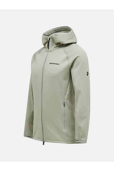 Peak Performance M Chill Light Zip Hood Fleece Limit Green G77250130-30179