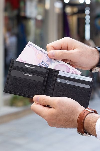 TESBİHCİBABA Mandarin Arsel Berlin Men's Leather Wallet