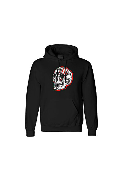 NoiCasuale جمجمة مخططة تصميم الجمجمة الرقمية المطبوعة 3 موضوع أثار مقنعين هود...