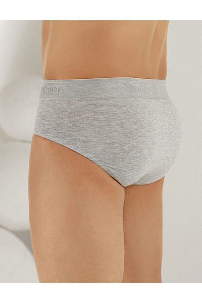 Şahinler Ανδρικά σλιπ μονό ζέρσεϊ Lycra Slip Grey Me063