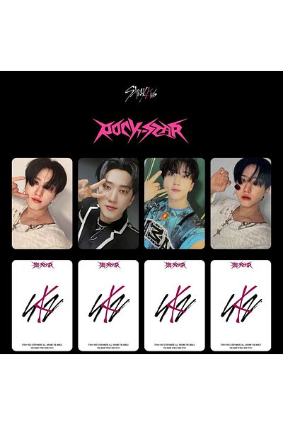 Kpop Dünyasi مجموعة أجهزة الكمبيوتر لألبوم STRAY KIDS Changbin ''Rock Star''