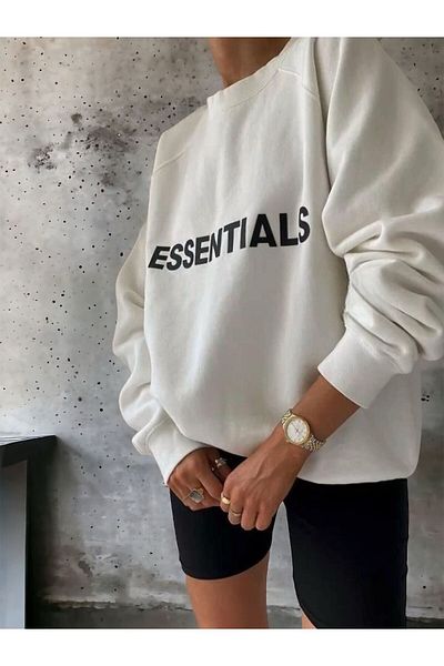 BENROMA Unisex Essentials Printed Crew Neck Sweat