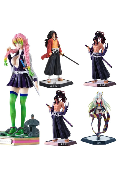 TEEMOOD PIRATE PARROT Demon Slayer Mitsuri Kanroji Action Figure koleksiyon oyuncak aşk Hashira Figma Anime Manga 28CM