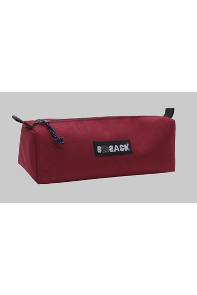 BBACK Pencil Box Single Compartment Triangle Claret Red
