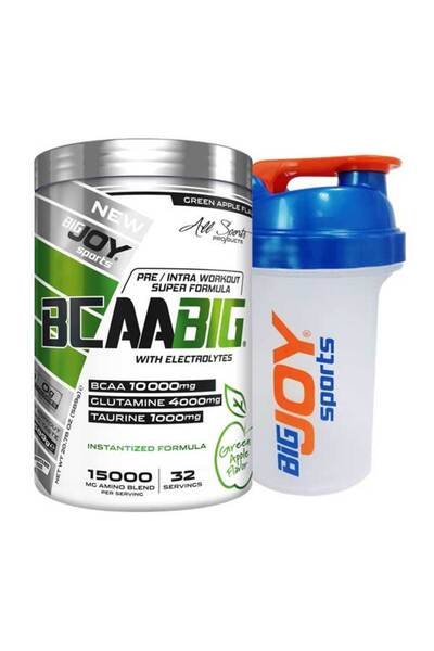 Bigjoy Sports Bcaabig بنكهة التفاح الأخضر 589 جرام Bcaa + Glutamine (10 جرام ...