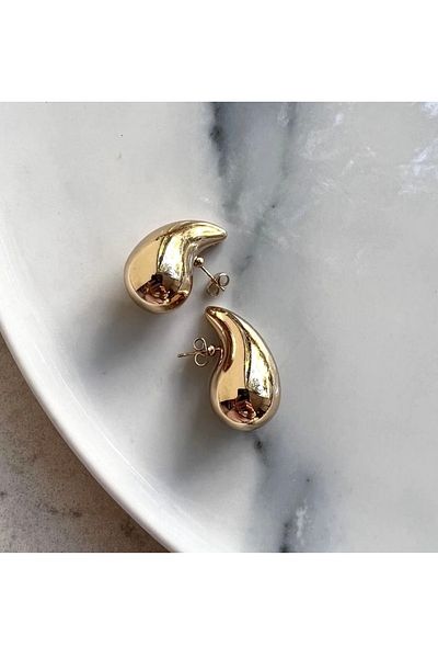 gaila design 2.3cm Gold Color Drop Drop Earrings - Smallest Size