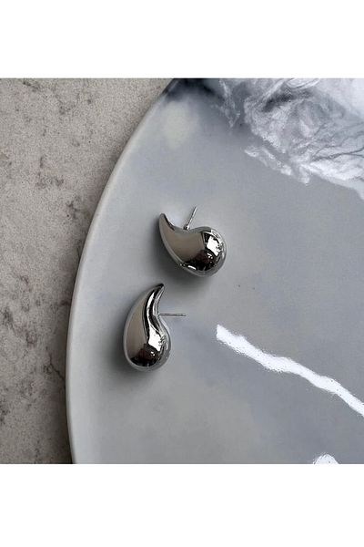 gaila design Silver Color Drop Earrings - Smallest Size 2.3 cm
