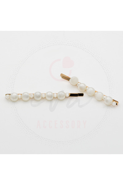 Eve Accessory İncili İkili Tel Toka