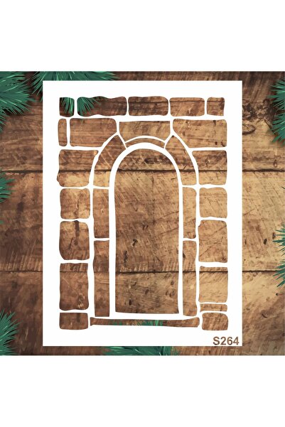 STENCİLTASARIM Stencil Tasarım S264 Kapı- Dekoratif Duvar, Eşya, Fayans,Kumaş...