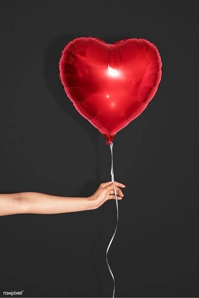 SURPRISE PARTY STORE Red Color Heart Foil Balloon 1 Piece 18 Inch 45 Cm Birthday Party Entertainment Celebration Organization