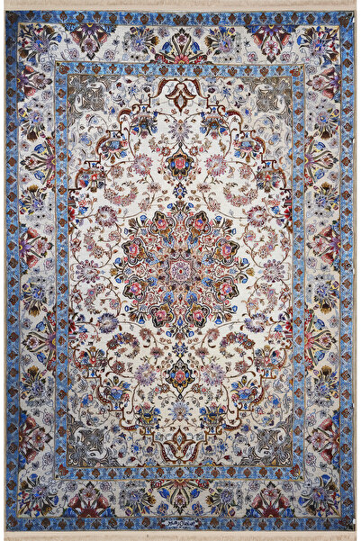 Rugs Modern Halı Δημιουργικό vintage διακοσμητικό χαλί με μπλε θέμα, πολύχρωμ...