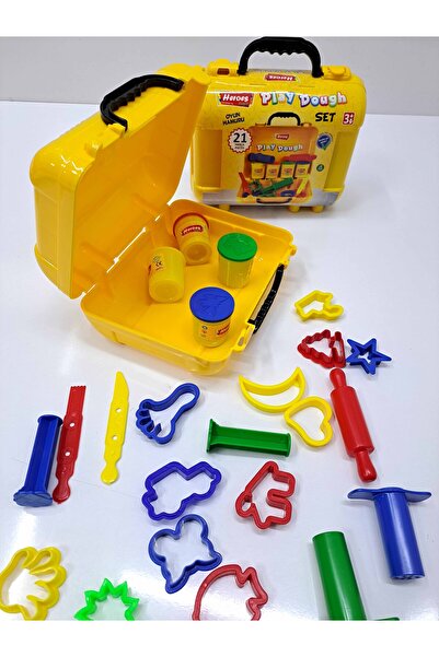 ALYTOYS ÇANTALI Oyun Hamuru SETİ 21 parça tutma saplı çanta 22x20cm içinde ha...