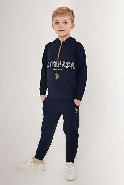 navy blue polo sweatsuit