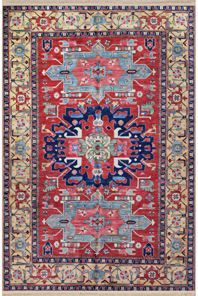 Rugs Modern Halı Πολύχρωμο παραδοσιακό μοτίβο με έθνικ σχέδια, vintage διακοσ...