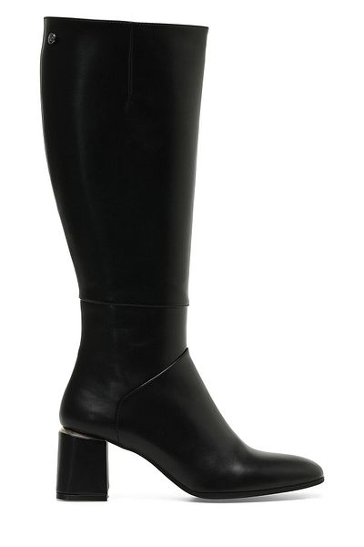 İnci Schwarze Damenstiefel mit Absatz