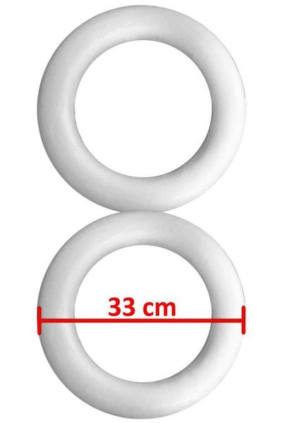 YENİ HEDİYELİK DÜNYAM Styrofoam Ring - Foam Ring 33 Cm 2 Pieces