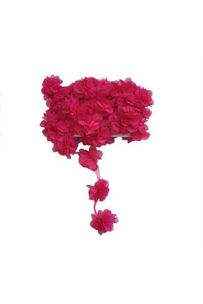 YENİ HEDİYELİK DÜNYAM Fuchsia 2m 24-36 Grain Laser Rose Strip Fabric