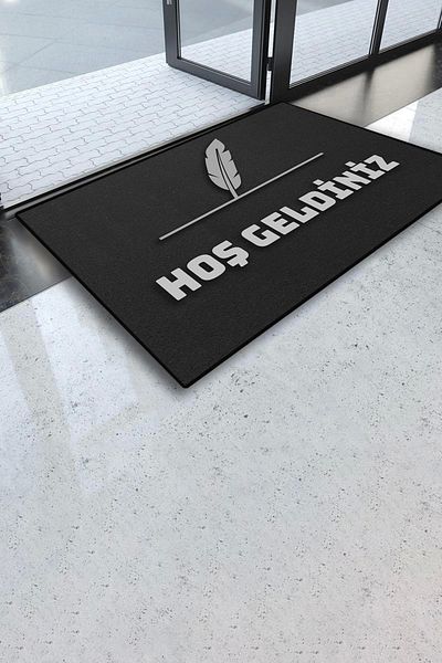 Valerine Life Lawyer Office and Notary Grey Color Welcome Door Mat 45x70cm