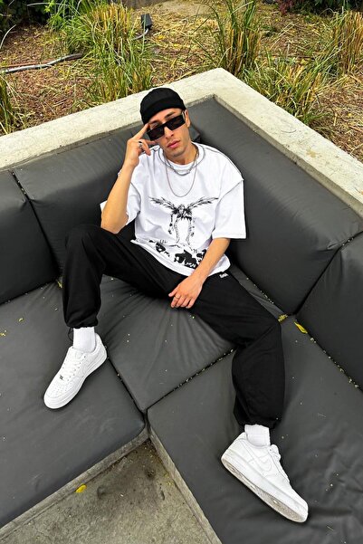 HAFKAGİYİM Λευκό μπλουζάκι Alien Oversize