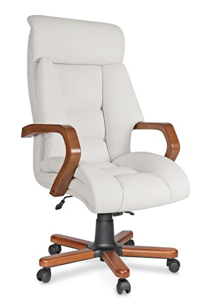 Genel Markalar DOĞUŞ YÖNETİCİ KOLTUĞU AHŞAP KOL AYAK MULTİ TİLT MEKANİZMA