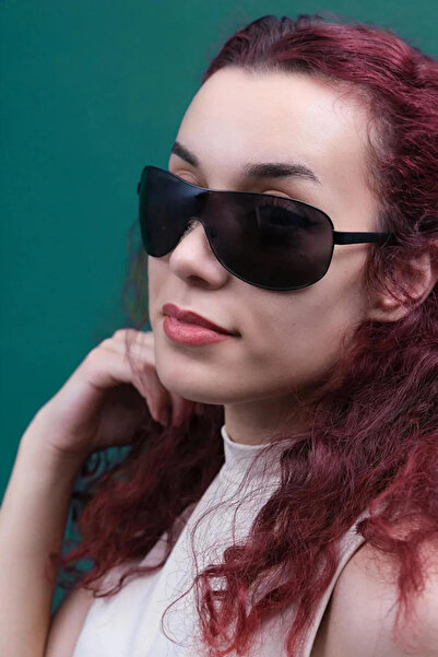 CALDİNİ Unisex Black Metal Polarized Sunglasses Cs109 C2