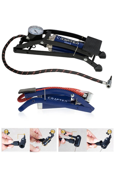 Crafter tools Alman Ayak Hava Pompası Top Lastik Hava Şişirme KALIN piston AP002