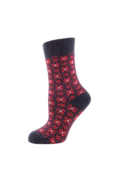 Panthzer Casual Wool Socks Women's Socks Navy Blue