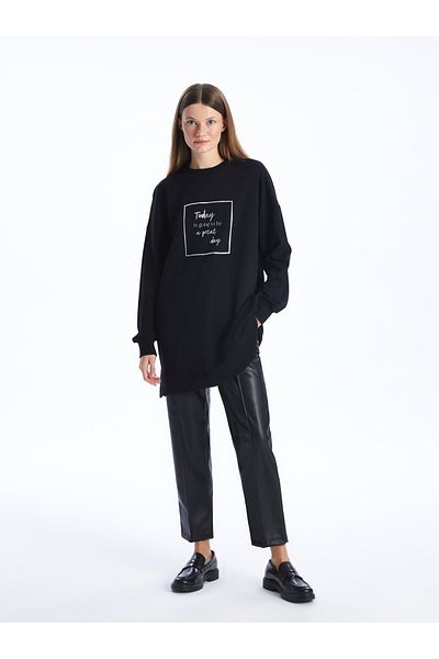 LC Waikiki Pantaloni de damă cu aspect drept piele, cu potrivire standard