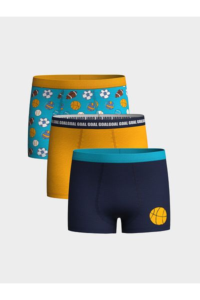 LC Waikiki Boxeri pentru băieți din bumbac imprimat, 3 piese