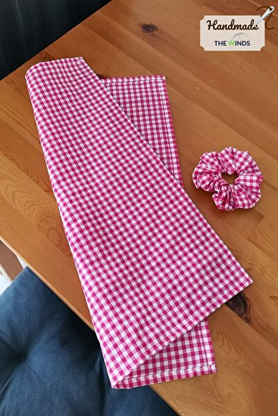 THE WINDS Okul Beslenme Peçetesi Tokalı set, Şeker Pembe Beslenme Örtüsü, Bez...