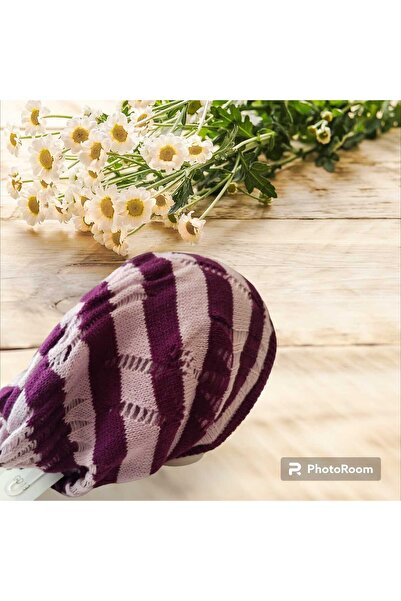 Betülce БЕТУЛЬЦЕ ВОВНЯНА РИБАЛЬСЬКА МОДЕЛЬ ЖІНОЧА ШАПКА ДВОШАРОВА 2 КОЛЬОРІВ