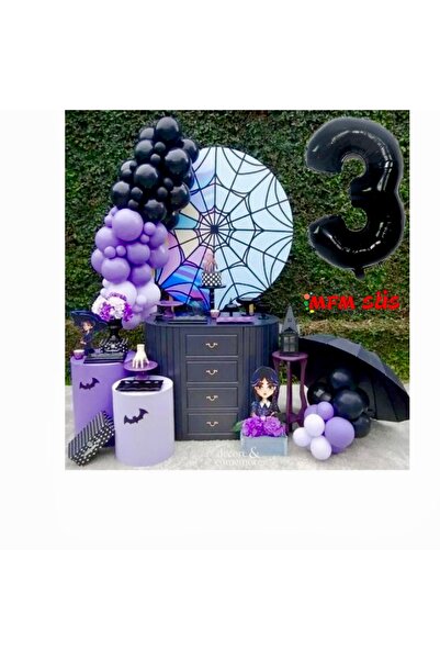 MFM Σετ μπαλόνι αλυσίδα γενεθλίων με θέμα την Τετάρτη 3 ετών 100 εκ