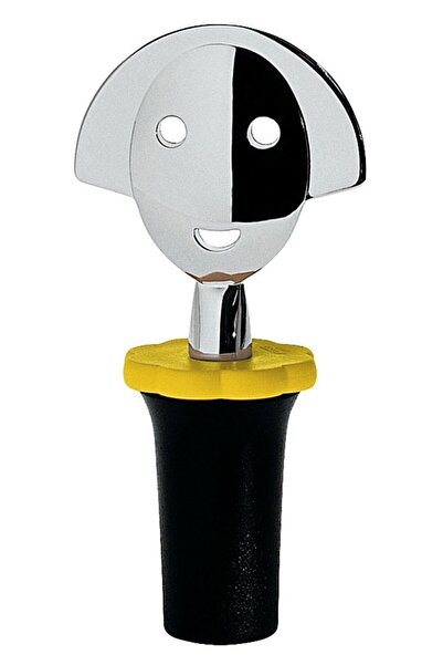 Alessi Anna Siyah Stop Şarap Tıpası 10x4 cm