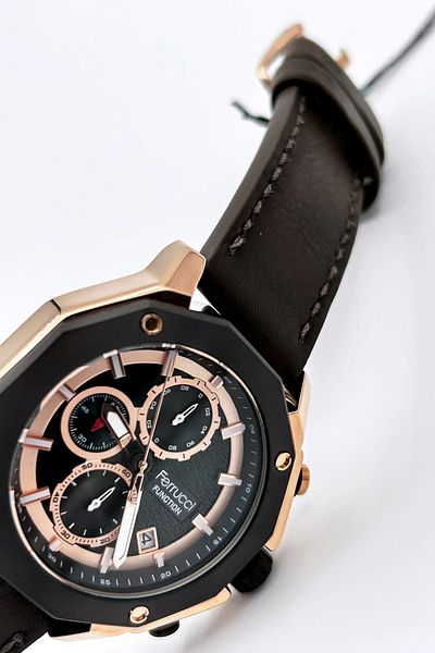 Ferrucci Function FCF23000705 Leather Cord Men's Wristwatch