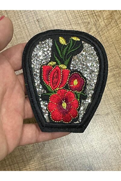 Gönülden Tasarım 10X8 سم تطريز قابل للحديد وتطريز حجري طوق EPAOLET إكسسوارات الخياطة