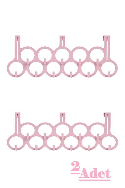 Bayev 2 Pieces Door Back Hanger - Multi-Purpose Door Back Hanger Practical Hanger with 11 Hooks