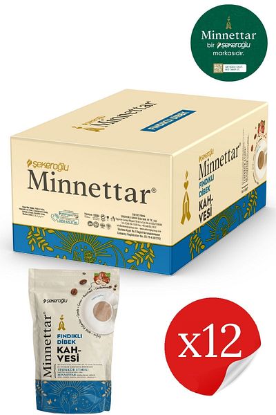 Şekeroğlu Grateful Hazelnut Dibek Coffee 12 x 165 G (12 PACK)