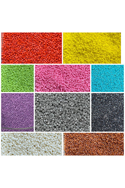 LİVZA BİJUTERİ Miyuki Delika Başlangıç seti 11-0 10 Farklı Renk 2 gram( Topla...