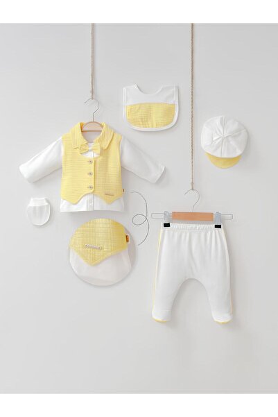 Rise Raba Baby Boy Holiday 5-Piece Cotton Buttoned Bow Tie Top Pants Hat Bib ...