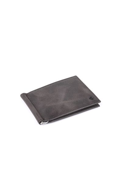 Eminsa Men's Black Crazy Leather Wallet