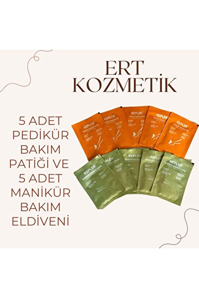 Kepler Susuz Manikür Eldiveni ve Susuz Pedikür Bakım Patiği 5'li Set