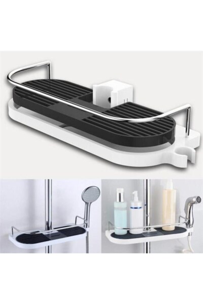 MOONSHOP Banyo Raf Duş Depolama Raf Tutucu Şampuan Banyo Sabun Kutusu