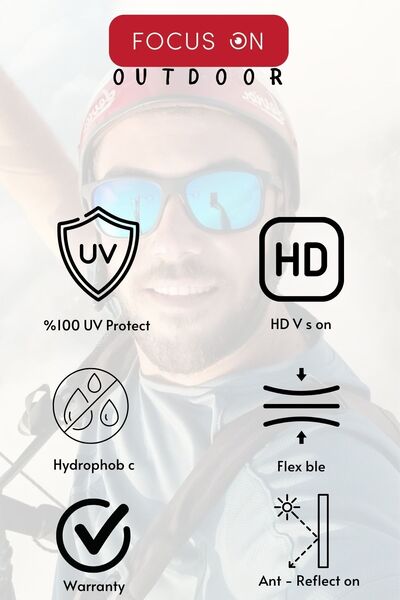 Focus On HD Sport Series Mirrored Outdoor Sunglasses TS010-7