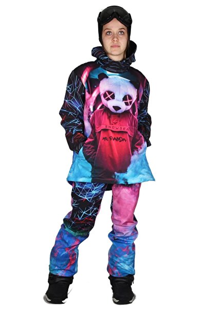 Tıklaalbeni Snowsea Mr. Panda Kayak Ve Snowboard Mont Ve Pantolon Takımı Sst1111